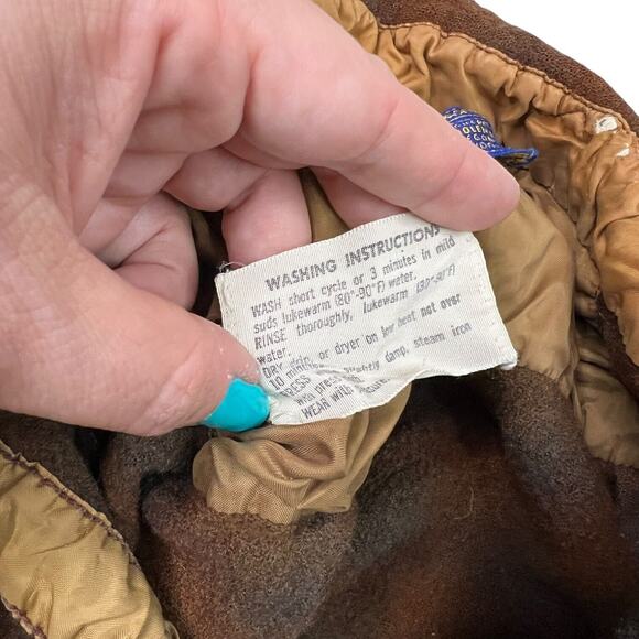 Pendleton 70s Plaid Wool Guide Board Button Up Shirt FLAW Brown Boys 16 - Picture 8 of 8